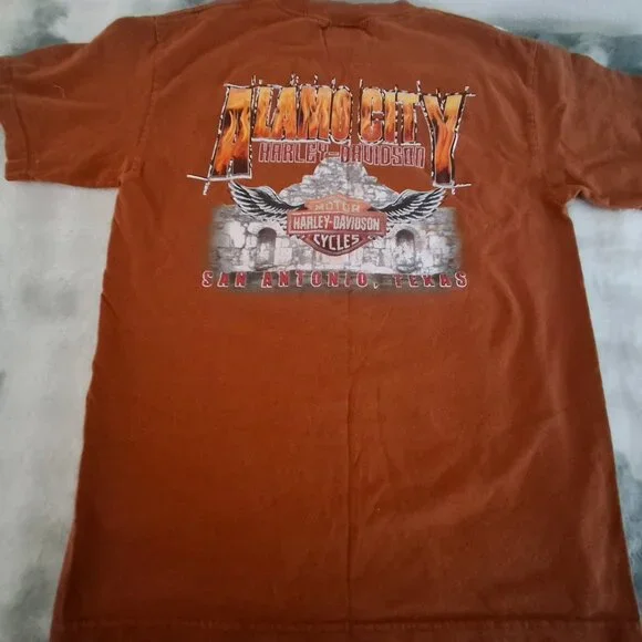 Harley Davidson Alamo City, San Antonio Texas T-Shirt by De-Lux - Picture 1 of 4